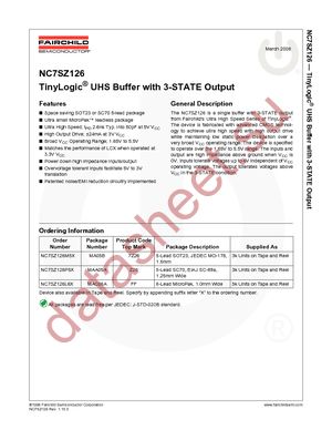 NC7SZ126M5 datasheet  